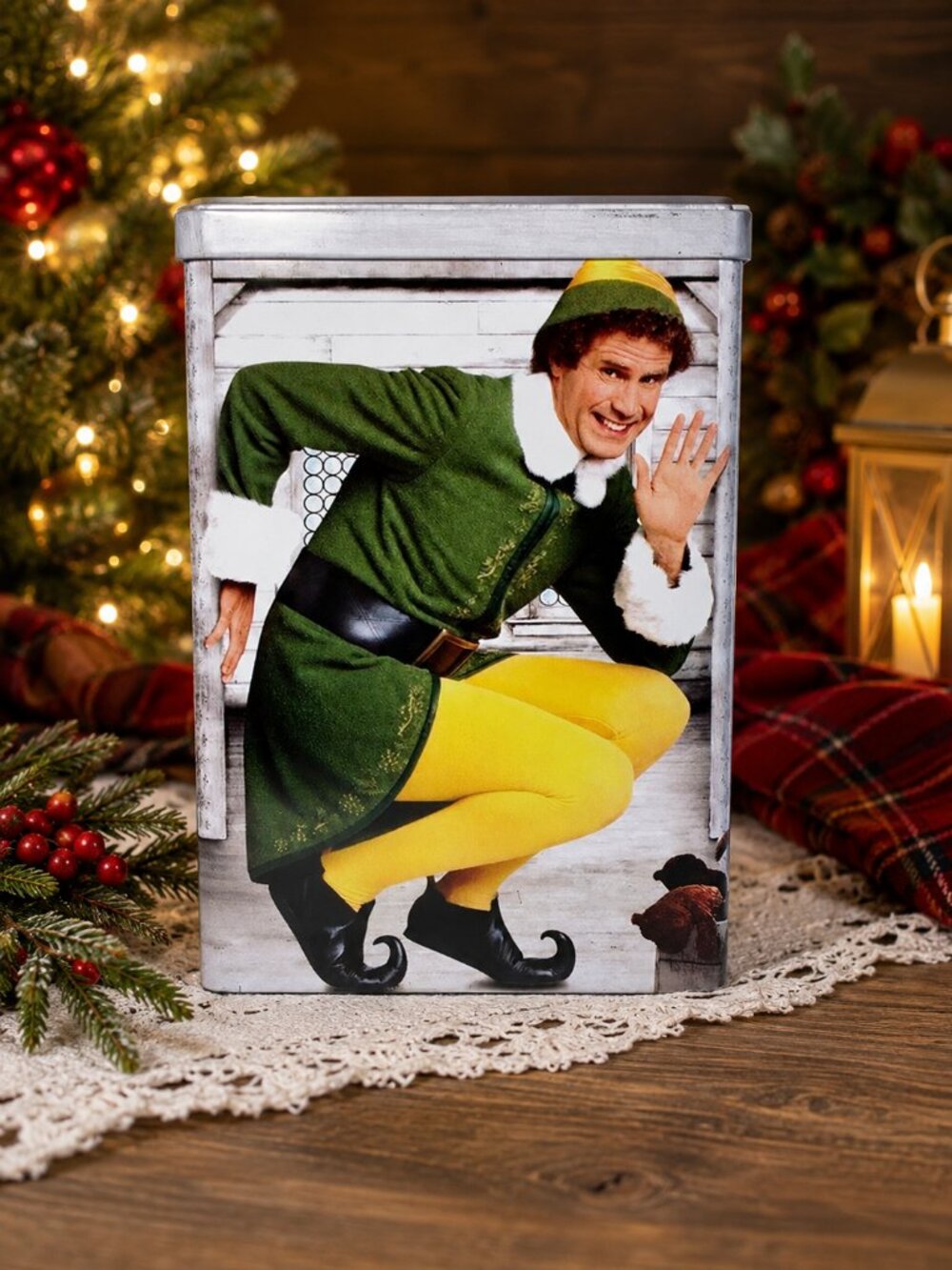 Elf Buddy the Elf 2010 Movie Collectible Metal Tin Storage Box
